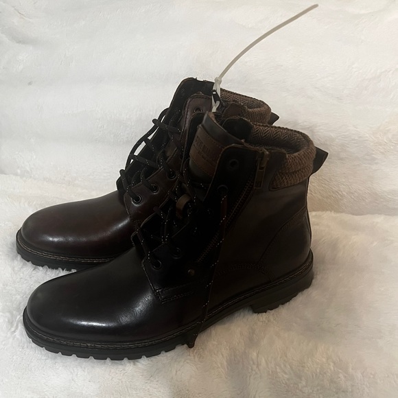 Steve Madden’s Men’s Saga Lace and Zipper Combat Boot - Picture 2 of 3